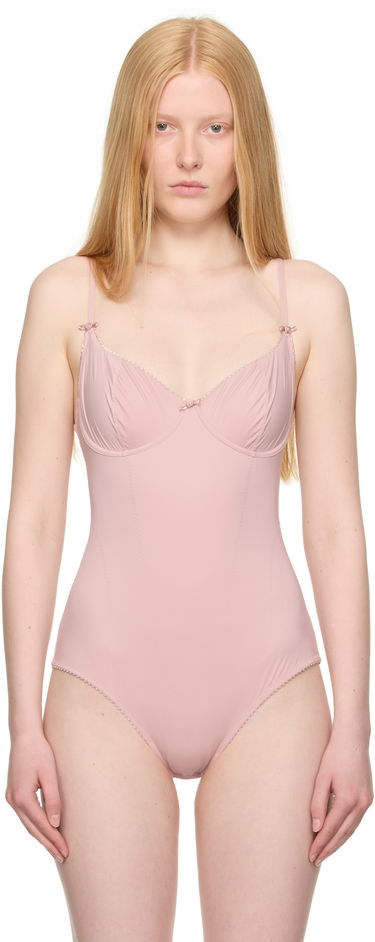 боди SKIMS SKIMS Retro Shapewear Demi Brief Bodysuit Розово | BD-BRF-7924W, 0