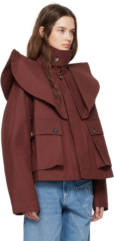 Яке JW Anderson JW Anderson Oversized Collar Trench Jacket Кафяво | JK0366-PG1683, 1