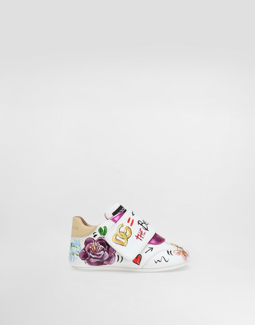 Аксесоари Dolce & Gabbana Dolce & Gabbana Calfskin Newborn Girls' Shoes Бяло | DK0109AW567HWF57