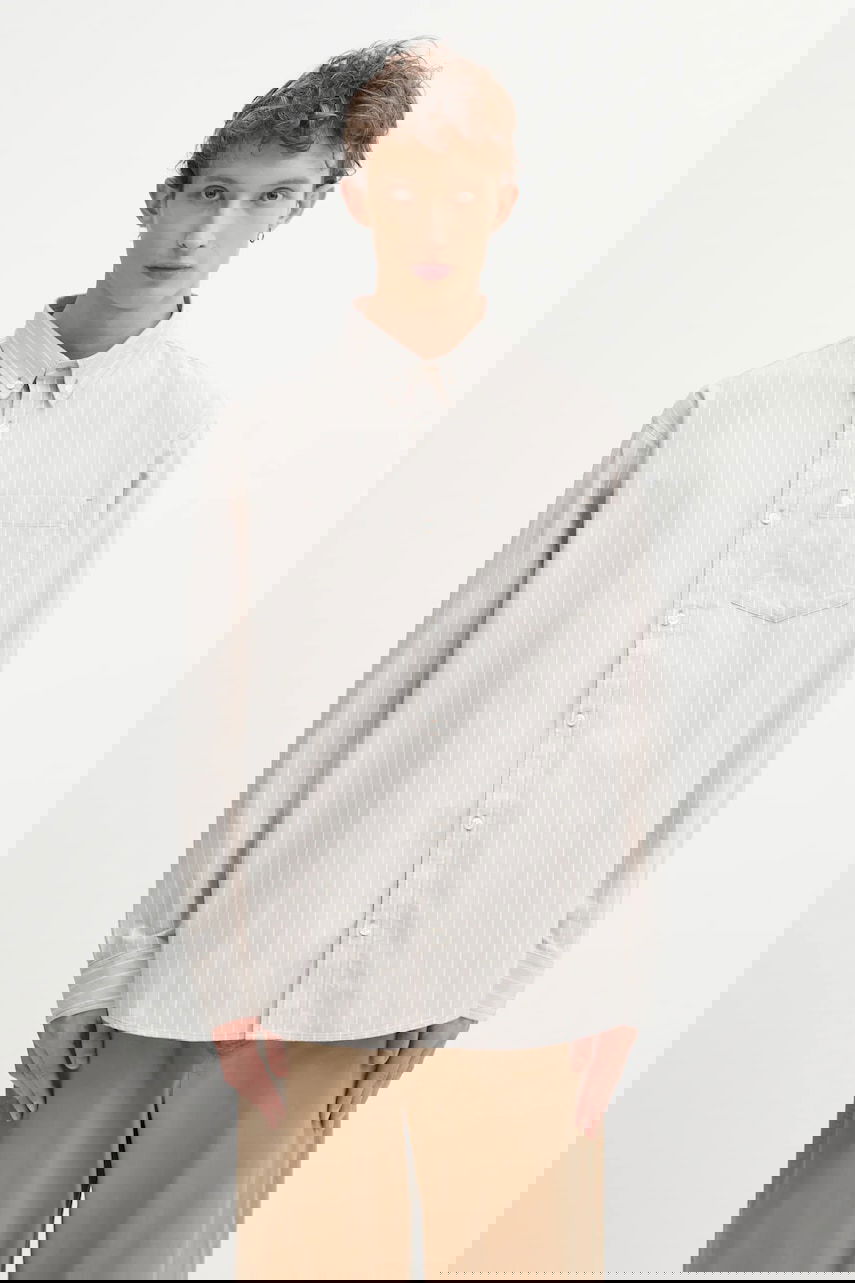 Риза Carhartt WIP Cassel Long Sleeve Relaxed Button-Down Collar Shirt Бежово | I035327.35EXX, 0