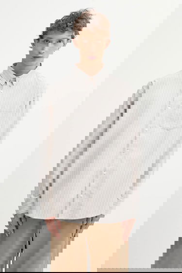 Риза Carhartt WIP Cassel Long Sleeve Relaxed Button-Down Collar Shirt Бежово | I035327.35EXX, 0