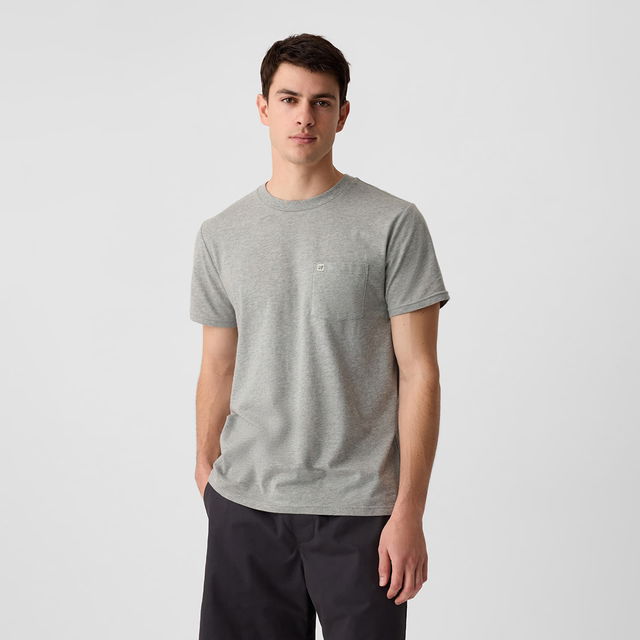 T-shirt Logo Pocket Tee Grey Heather S