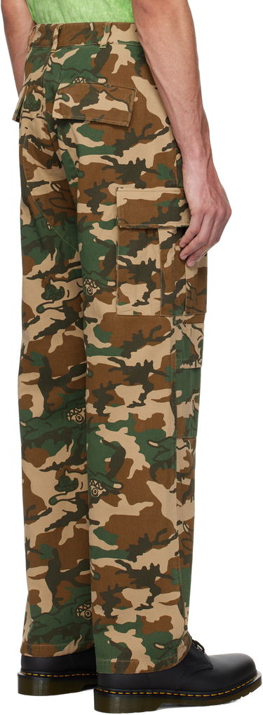 Карго панталони BBC IceCream ICECREAM Running Dog Woodland Camo Cargo Pants Зелено | IC24S36, 2