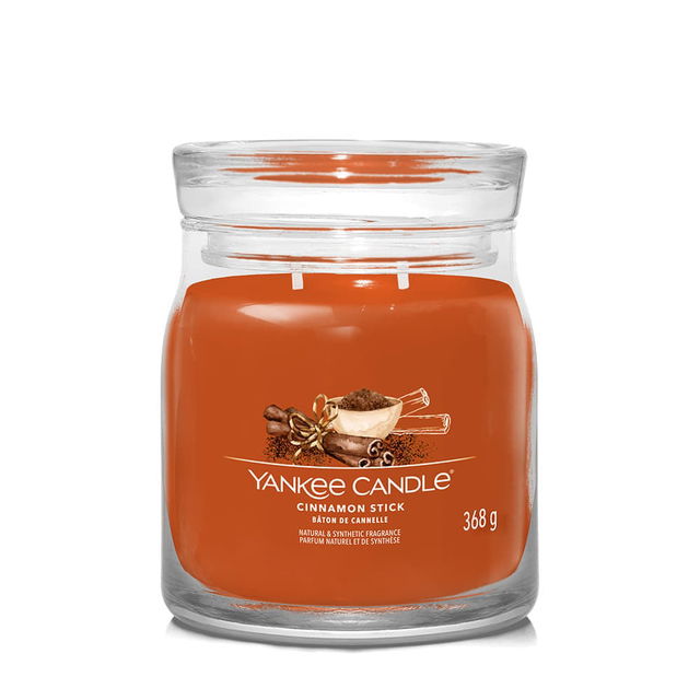 Signature Medium Jar 2 Wicks Cinnamon Stick