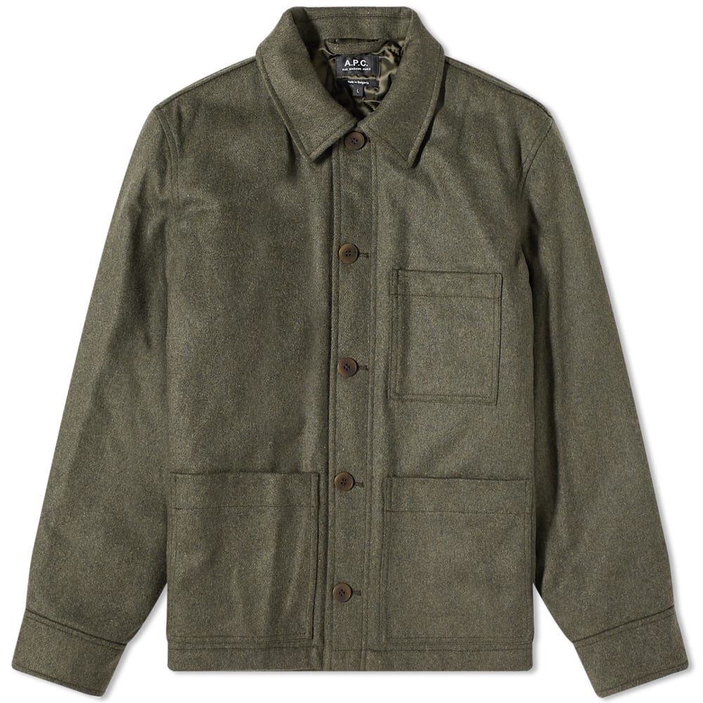 Яке A.P.C. Emile Padded Chore Jacket Зелено | WOANW-H02713-PKB, 0