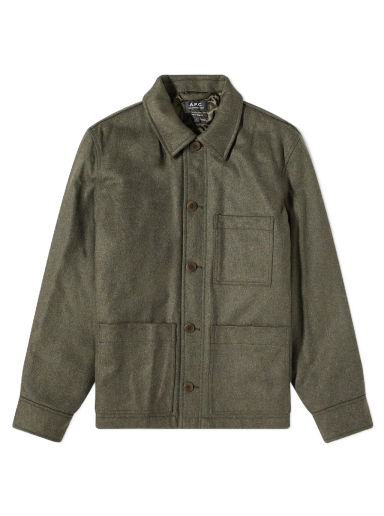 Яке A.P.C. Emile Padded Chore Jacket Зелено | WOANW-H02713-PKB