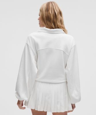 Суитчър lululemon Terry Cotton Tennis 1/2 Zip Top Бяло | prod20002823, 9