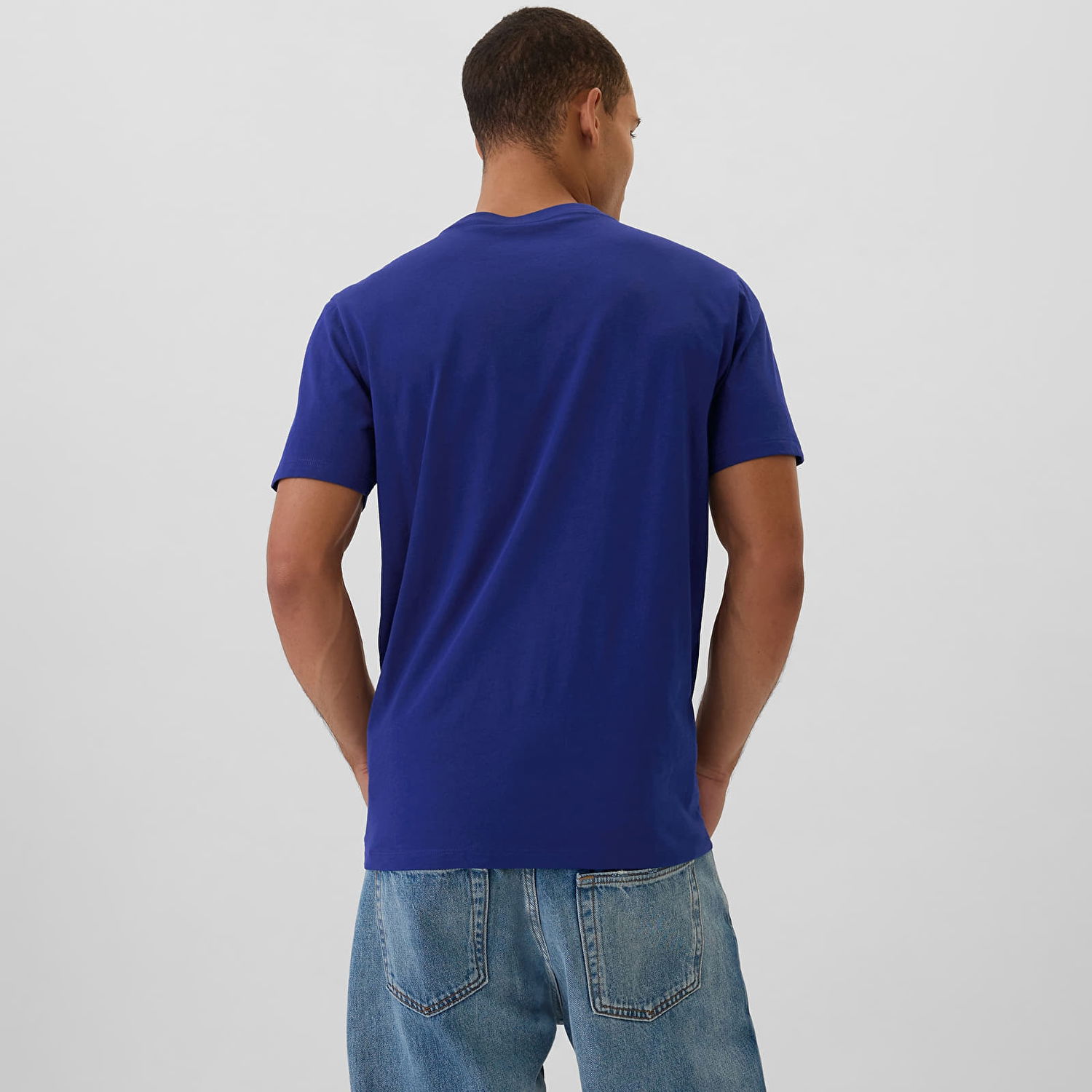 Тениска GAP T-shirt Logo New Arch Tee Bellwether Blue S Синьо | 570044-27, 1