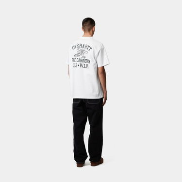 Тениска Carhartt WIP Carhartt WIP Cabinetry Short Sleeve T-Shirt Бяло | I034779_7, 2