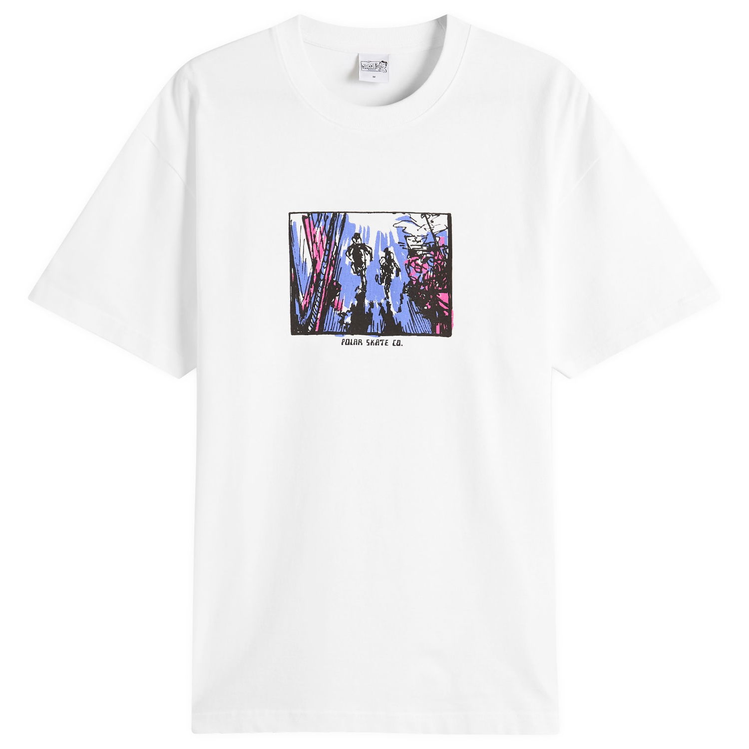 Тениска Polar Skate Co. Running T-Shirt by Polar Skate Co., Size Large Бяло | PSC-SU25-29-WHT, 0