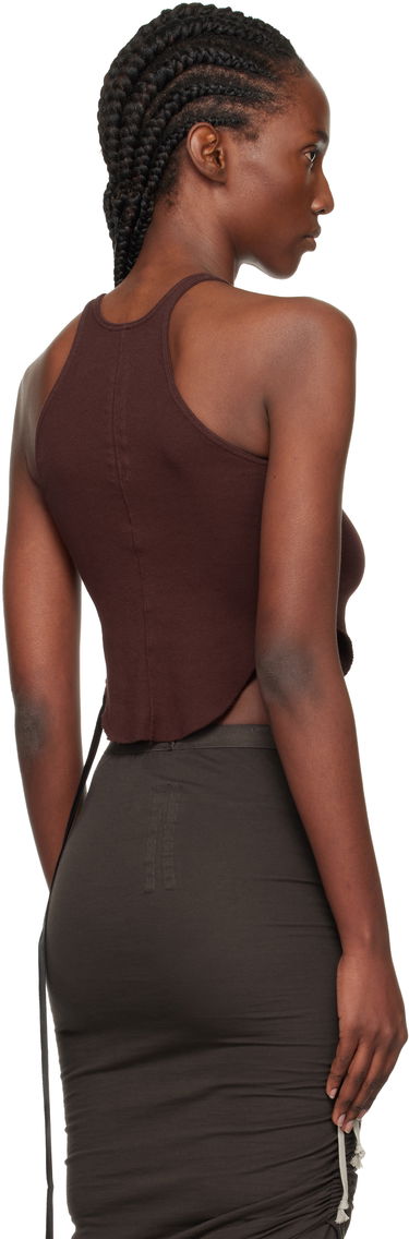Потник Rick Owens DRKSHDW Concordians Basic Rib Tank Top Кафяво | DS02E7100 RN, 2