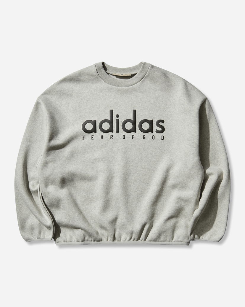 Суитчър adidas Originals Fear of God Athletics Fleece Crewneck Sweatshirt Сиво | JZ7369