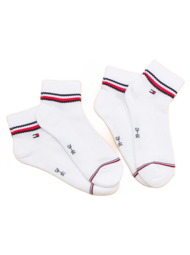 Бельо и чорапи Tommy Hilfiger M Iconic Quarter Sock Бяло | 100001094 300