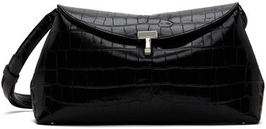 Чанта през рамо TOTEME TOTEME T-Lock Croc-Embossed Clutch Черно | 243-WAL944-LE0076, 0