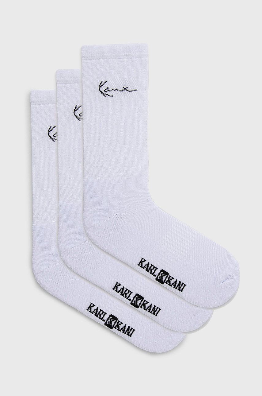 Чорапи Karl Kani Socks 3-pack Бяло | KASK01100201, 0