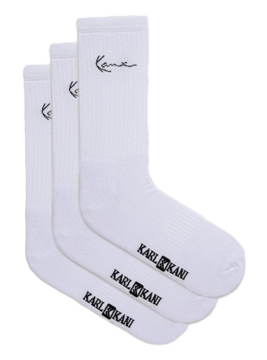 Чорапи Karl Kani Socks 3-pack Бяло | KASK01100201