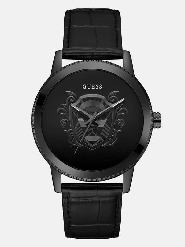 Часовник GUESS Genuine Leather Watch Черно | GW0566FMSWC, 0