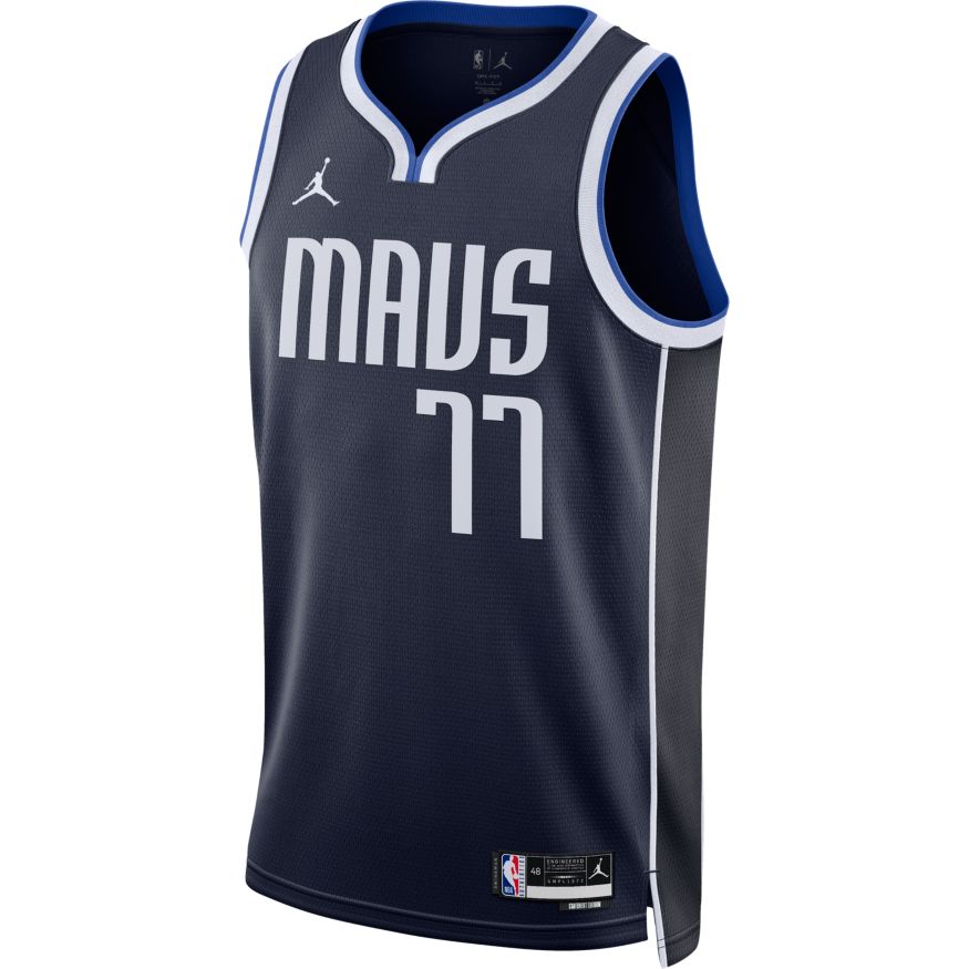 Съкратен топ Jordan NBA Dri-FIT Dallas Mavericks Statement Edition 2022 Statement Jersey Тъмно синьо | DO9523-420, 0
