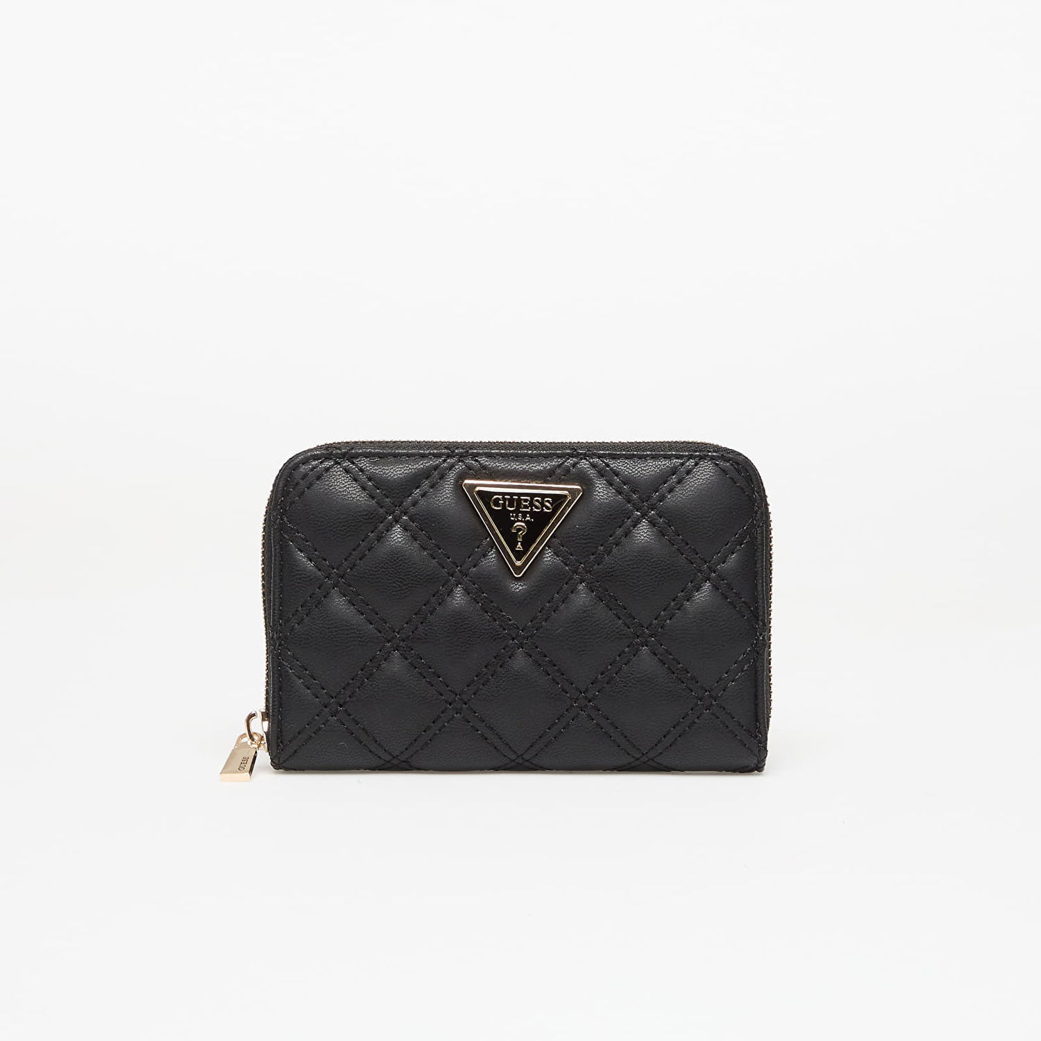 Портфейл GUESS GUESS Giully II Medium Zip Around Wallet Черно | SWQG9673140-BLA, 0