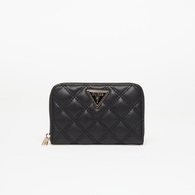 Портфейл GUESS GUESS Giully II Medium Zip Around Wallet Черно | SWQG9673140-BLA