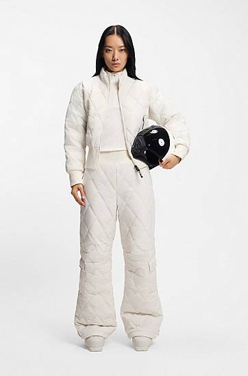 Пухо яке BOSS Ski quilted water-repellent jacket Бяло | 50544393, 1