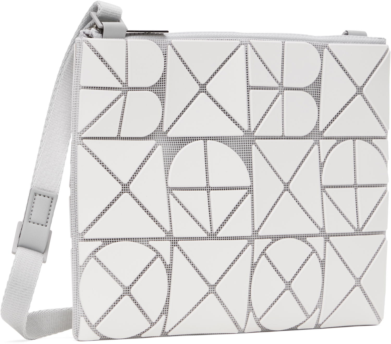 Чанта през рамо BAO BAO ISSEY MIYAKE ISSEY MIYAKE Font Crossbody Bag Бяло | BB56AG841, 1