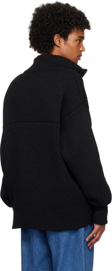 Пуловер WTAPS WTAPS Sub Knit Quarter-Zip Sweater Черно | 242MADT-KNM03, 2