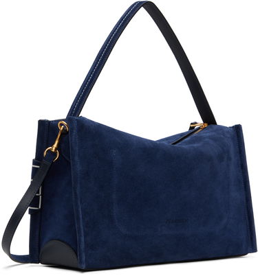 Чанта през рамо JW Anderson JW Anderson Medium Loafer Suede Shoulder Bag Тъмно синьо | HB0733-LA0364, 2