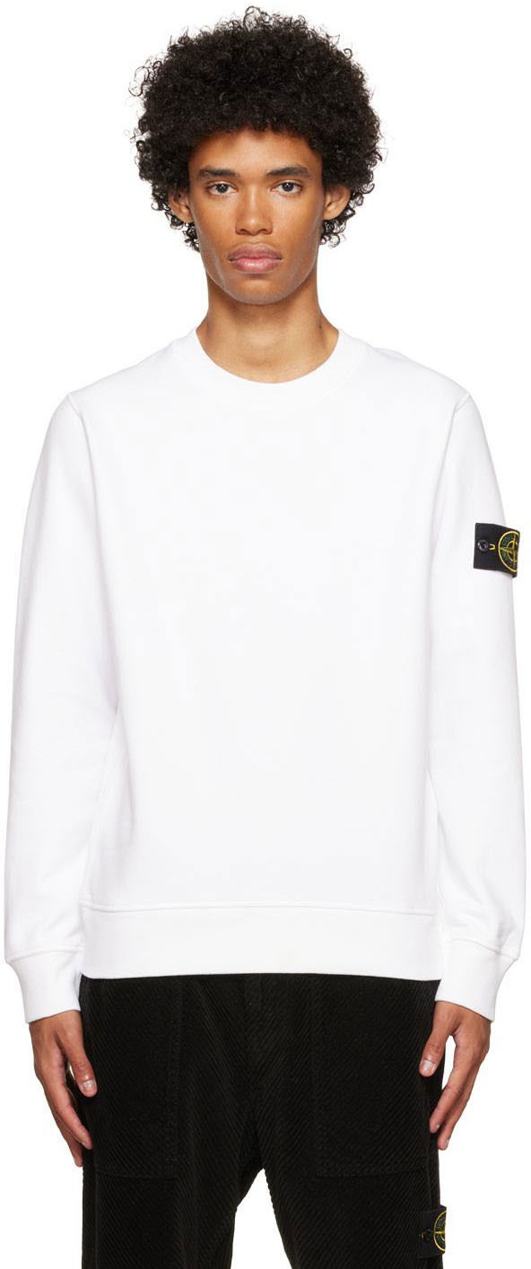 Пуловер Stone Island Patch Бяло | 771563020, 0