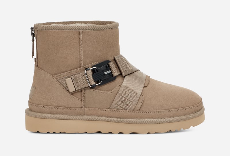 Кецове и обувки UGG Classic Mini Quickclick Boot Бежово | 1135013-DUNE