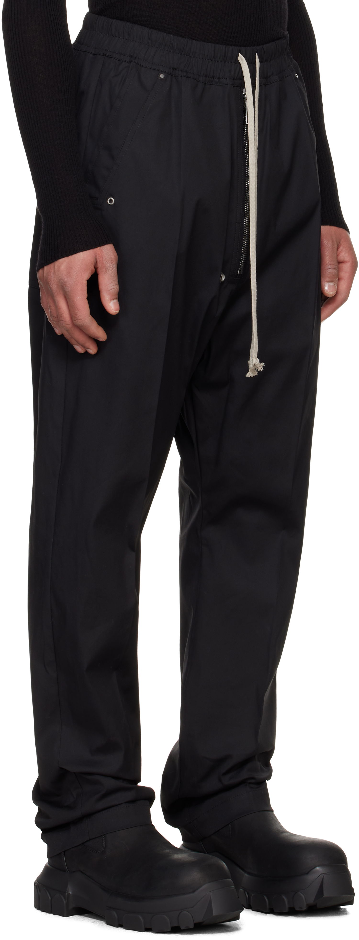 Панталони Rick Owens Rick Owens Hollywood Bela Trousers Черно | RU01E5361 TE, 1