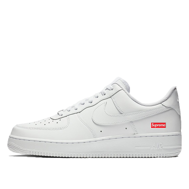 Кецове и обувки Nike Supreme x Air Force 1 Low "Box Logo - White" Бяло | CU9225-100, 4