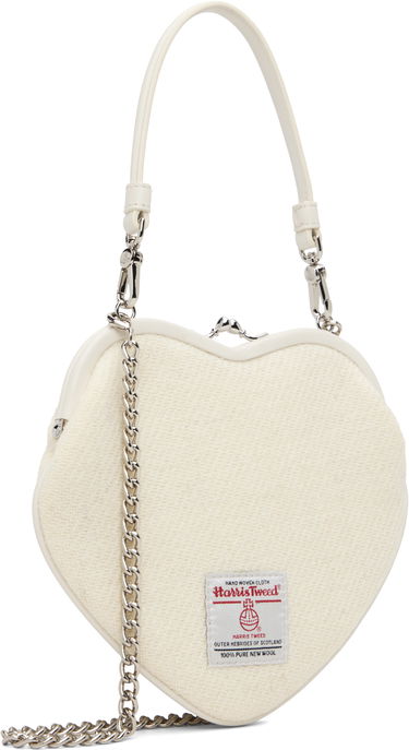 Дамска чанта Vivienne Westwood Belle Orb-Logo Heart Frame Bag Бежово | 4B010012W-W00W2-, 2