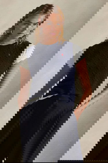 Жилетка Polo by Ralph Lauren Polo Cable-Knit Cashmere Vest Тъмно синьо | 211972134, 0