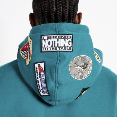 Суитчър Pleasures Worms Hoodie Тюркоазено | P23F022-GREEN, 6