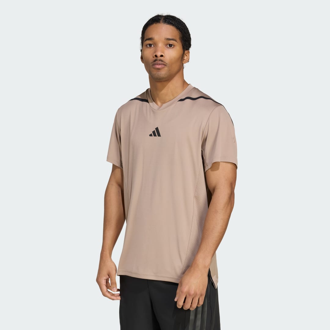 Тениска adidas Performance Designed for Training Pro Series T-Shirt Бежово | JY2943, 0