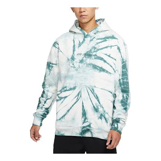 Суитчър Jordan Tie Dye Hoodie With Large Back Logo Print Зелено | DR2647-133, 0