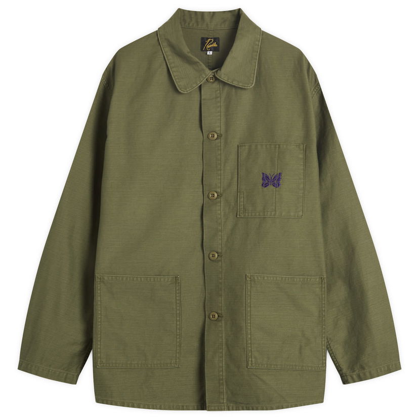 Яке Needles Reversed Sateen Coverall Jacket Зелено | RW215-A