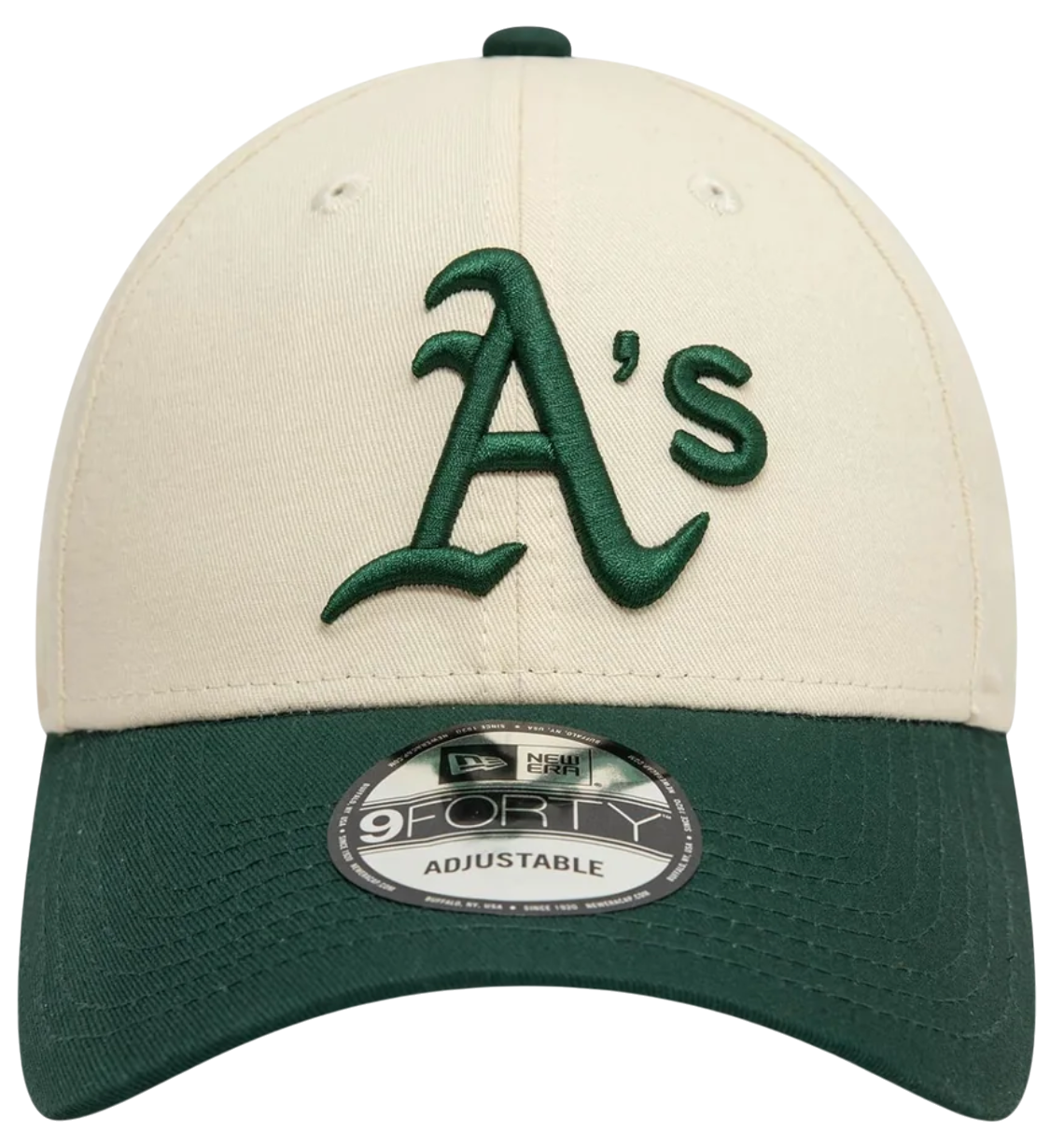 Шапка с козирка New Era Oakland Athletics Colour Block 9FORTY Adjustable Cap Бежово | 60595214-60595214, 1