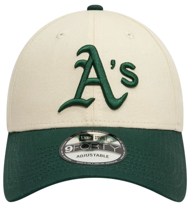 Шапка с козирка New Era Oakland Athletics Colour Block 9FORTY Adjustable Cap Бежово | 60595214-60595214, 1