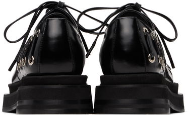Pокля Simone Rocha Simone Rocha Heart Toe Platform Grommet Brogues Черно | LOF2 0740, 1