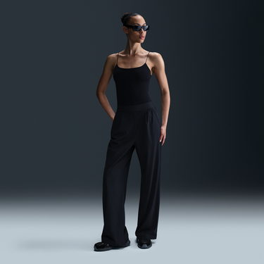 Панталони Nike Dri-FIT 24.7 PerfectStretch High-Waisted Wide-Leg Pants Черно | HM8389-010, 4