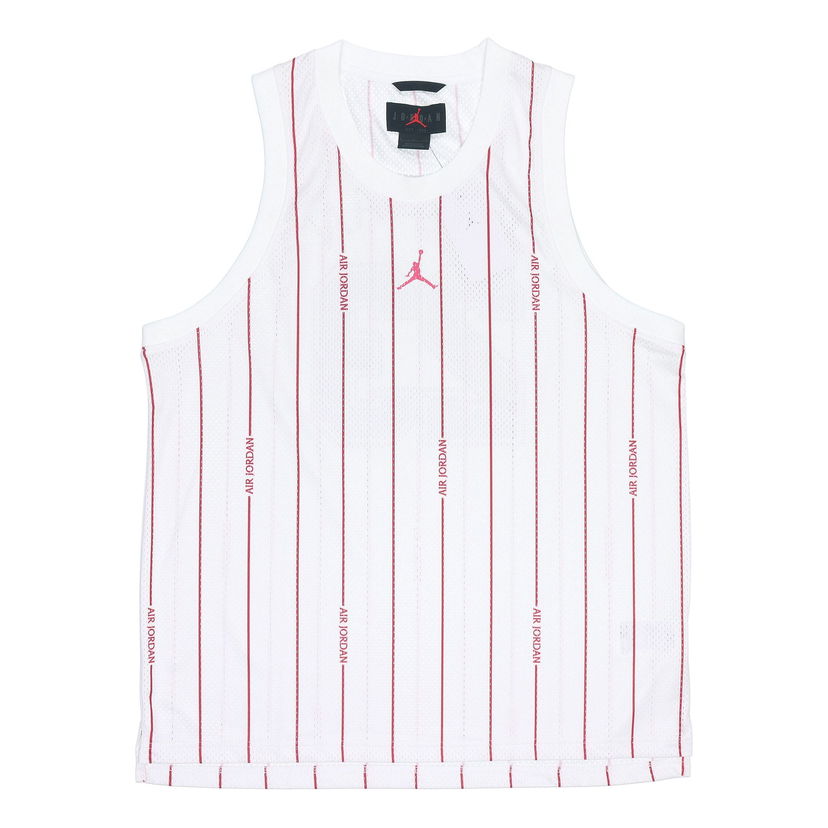 Потник Jordan Jordan Stripe Logo Loose Breathable Mesh Vest Бяло | DM1381-100