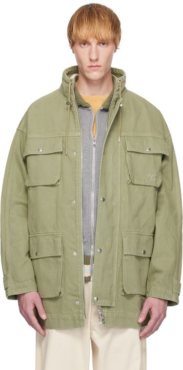 Парка MAISON KITSUNÉ Maison Kitsuné Cotton Denim Parka Зелено | OM02206WD4012, 0