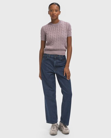 Тениска Carhartt WIP Women's Carter Knitted T-Shirt Лилаво | I035181-2ZV.GD, 2