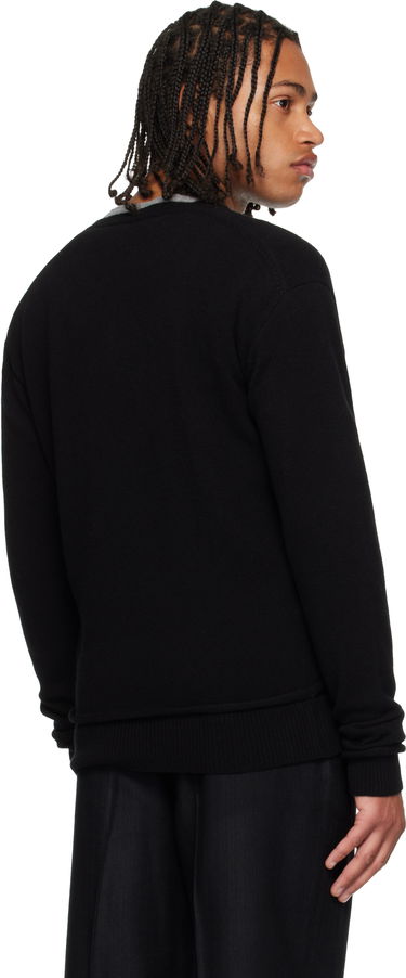 Пуловер OUR LEGACY Parallel V-Neck Sweater Черно | M4253PBC, 2