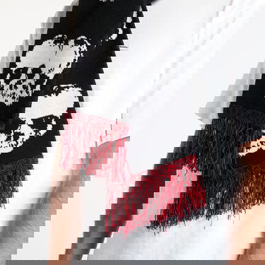 Шал Pleasures Skull Knit Scarf Черно | P24W057 BLACK, 3