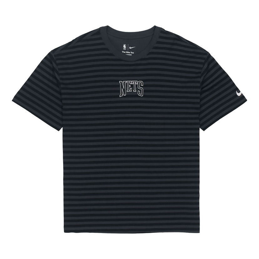Тениска Nike NBA Brooklyn Nets Stripe Short Sleeve T-Shirt Черно | DA5862-060