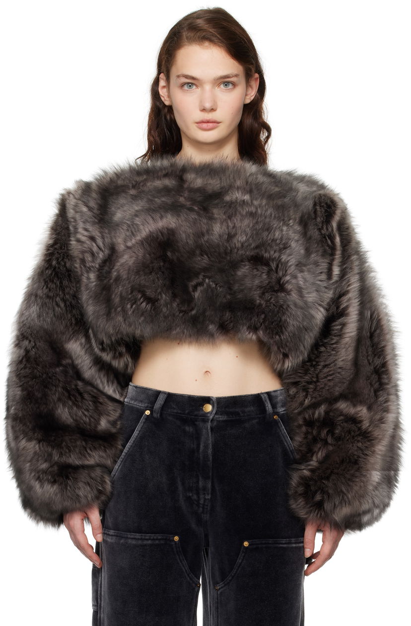 Яке Alexander Wang Shearling Pullover Кафяво | 1WC4241971