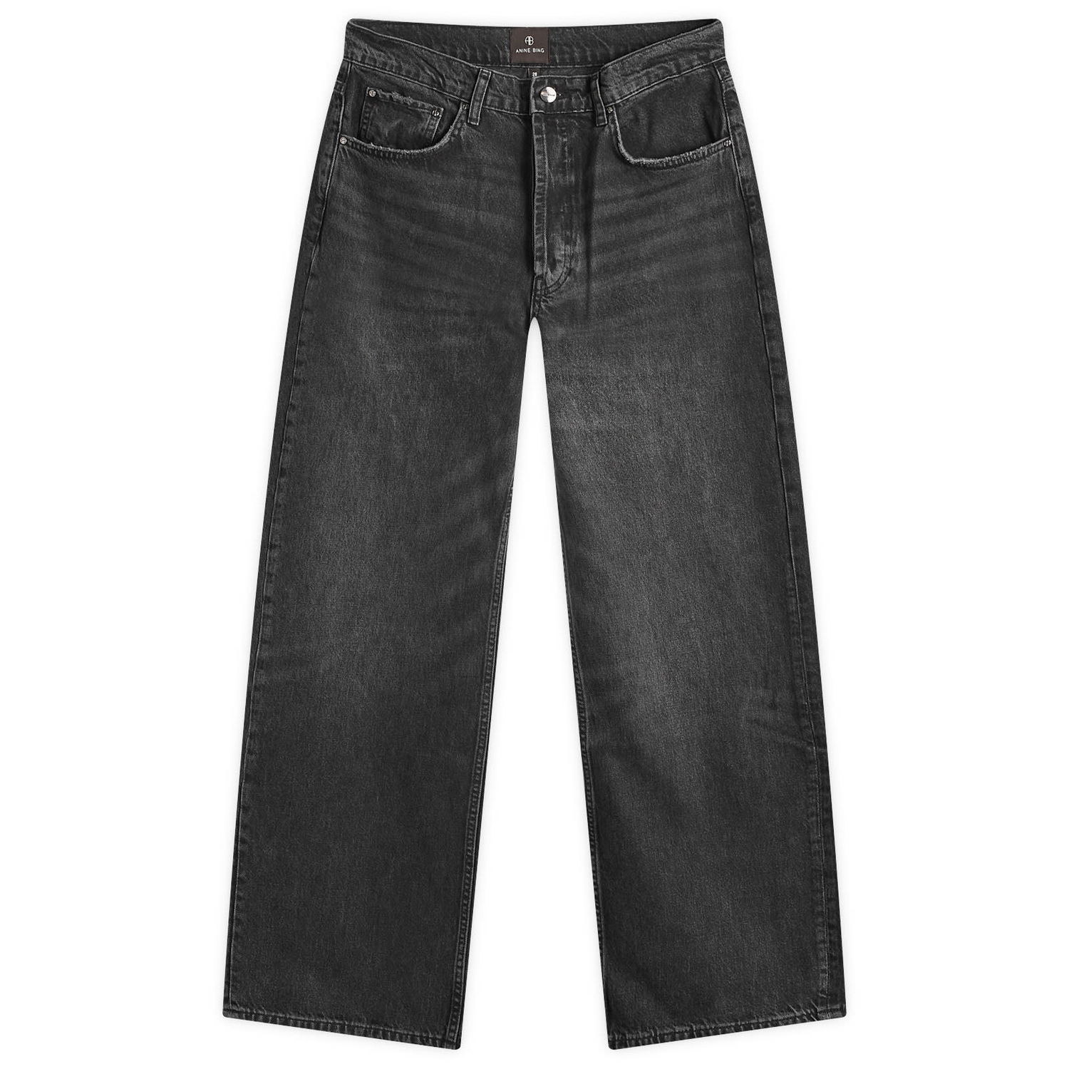 Дънки Anine Bing Manon Dark Grey Denim Jeans 26" Черно | A-06-10593-WHG21, 0